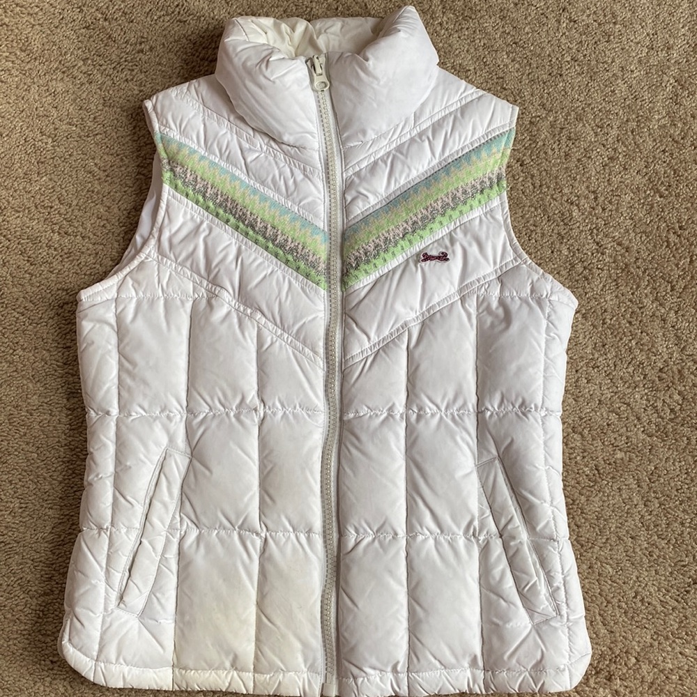 Le TIGRE White Girls Puffer Vest